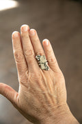 *SOLD*White buffalo turquoise ring