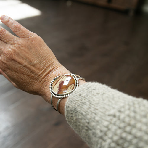 Owyhee Picture Jasper silver Cuff