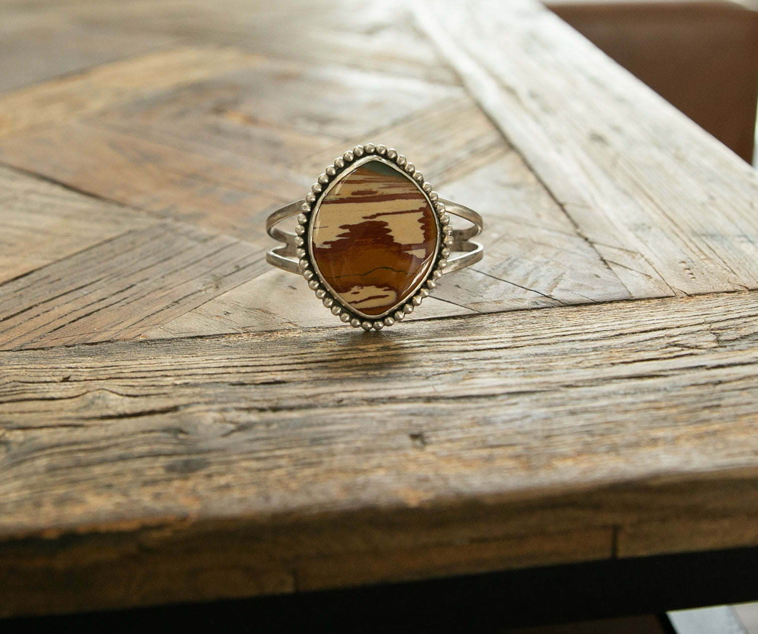 Owyhee Picture Jasper silver Cuff